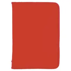 Папка для тетрадей А4 ПИФАГОР, пластик, молния вокруг, один тон, красная, 228217, фото 1