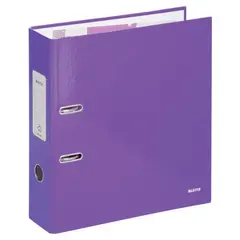 Папка-регистратор LEITZ, механизм 180°, с покрытием пластик, 80 мм, фиолетовая, 10101268, фото 1