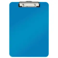 Доска-планшет LEITZ &quot;WOW&quot;, с верхним прижимом, A4, 320х228 мм, пластик, 1,7 мм, синяя, 39710036, фото 1