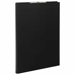 Папка-планшет STAFF, А4 (230х314 мм), с прижимом и крышкой, картон/бумвинил, черная, 229053, фото 1