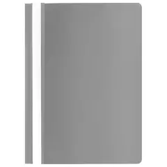 Скоросшиватель пластиковый STAFF, А4, 100/120 мкм, серый, 229238, фото 1