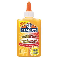 Клей для слаймов канцелярский меняющий цвет ELMERS Colour Changing Glue, 147мл,желт на красн,2109498, фото 1