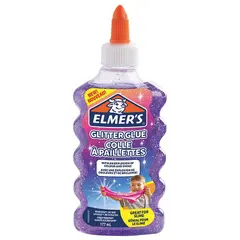 Клей для слаймов канцелярский с блестками ELMERS &quot;Glitter Glue&quot;, 177 мл, фиолетовый, 2077253, фото 1