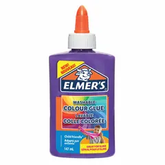 Клей для слаймов канцелярский цветной (непрозрачный) ELMERS Opaque Glue, 147 мл, фиолетовый,2109502, фото 1