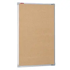 Доска пробковая для объявлений (100х60 см), металлическая рамка, BOARDSYS, П*60, фото 1
