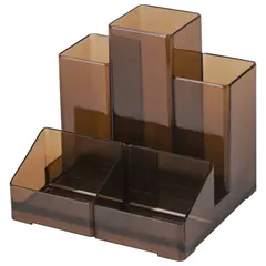 Подставка-органайзер BRAUBERG-CONTRACT, 109х95х101,5 мм, 5 отделений, тонированная, 230994, фото 1