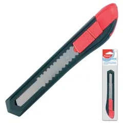 Нож канцелярский 18 мм MAPED &quot;Start&quot;, фиксатор, корпус черно-красный, европодвес, 018211, фото 1