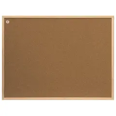 Доска пробковая для объявлений (80x60 см), ECO, деревянная рамка, &quot;2х3&quot;, TC86/C, фото 1
