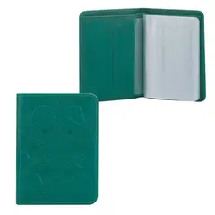 Бумажник водителя FABULA &quot;Abstraction&quot;, натуральная кожа, тиснение, 6 пластиковых карманов, зеленый, BV.50.SE, фото 1