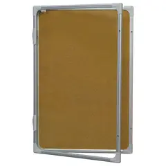 Доска-витрина пробковая (90x60 см), алюминиевая рамка, OFFICE, &quot;2х3&quot;, GK296, фото 1