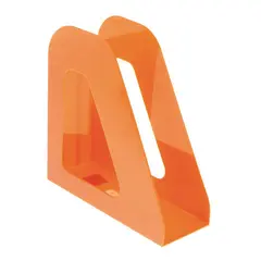 Лоток вертикальный для бумаг СТАММ &quot;Фаворит&quot; (235х240 мм), ширина 90 мм, оранжевый, ЛТ721, фото 1