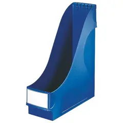 Лоток вертикальный для бумаг LEITZ, ширина 95 мм, синий, 24250035, фото 1