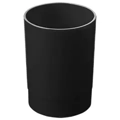 Подставка-органайзер СТАММ (стакан для ручек), 70х70х90 мм, черный, ОФ777, фото 1
