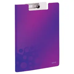 Папка-планшет LEITZ &quot;WOW&quot;, с верхним прижимом и крышкой, A4, 330х230 мм, полифом, фиолетовая, 41990062, фото 1
