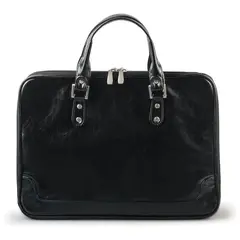 Портфель-сумка женский, 38х27х10 см, 2 отделения, на молнии, искусственная кожа, черный, 8-100, фото 1