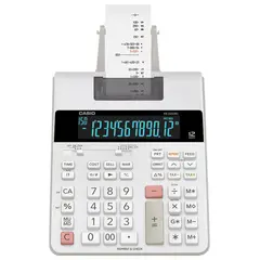 Калькулятор печатающий CASIO FR-2650RC (313х195 мм), 12 разрядов, питание от адаптера 250402, БЕЛЫЙ, FR-2650RC-W-EH, фото 1