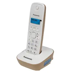 Радиотелефон PANASONIC KX-TG1611RUJ, память на 50 номеров, АОН, повторный набор, часы/будильник, бежевый, фото 1