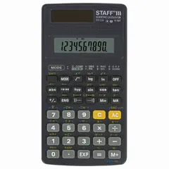 Калькулятор инженерный STAFF STF-310 (142х78 мм), 10+2 разрядов, двойное питание, 250279, фото 1
