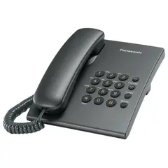Телефон PANASONIC KX-TS2350RUT, титан, повторный набор, тональный/импульсный режим, фото 1
