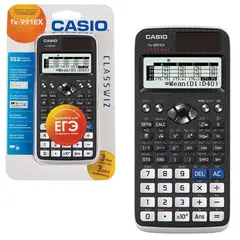 Калькулятор инженерный CASIO FX-991EX-S-ET-V (166х77 мм), 552 функции, двойное питание, сертифицирован для ЕГЭ, FX-991EX-S-EH-V, фото 1