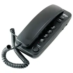 Телефон RITMIX RT-100 black, световая индикация звонка, отключение микрофона, черный, 15116194, фото 1