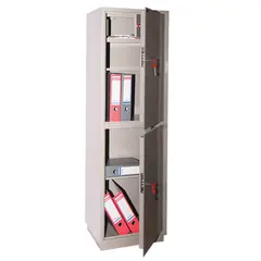 Шкаф металлический для документов КБС-032Т, 1550х470х390 мм, 48 кг, 2 отделения, сварной, фото 1