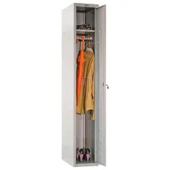 Шкаф металлический для одежды ПРАКТИК &quot;LS-01&quot;, односекционный, 1830х302х500 мм, 17 кг, разборный, фото 1