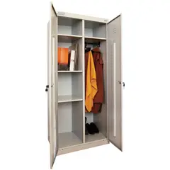 Шкаф металлический хозяйственный ШМ-У 22-800, двухсекционный, 1850х800х500 мм, 38 кг, разборный, фото 1