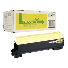 Тонер-картридж KYOCERA (TK-560Y) FS-C5300DN/5350DN, желтый, оригинальный, ресурс 10000 страниц, фото 1