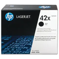 Картридж лазерный HP (Q5942X) LaserJet 4250/4350 и другие, №42X, оригинальный, ресурс 20000 стр., фото 1