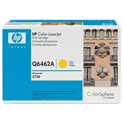 Картридж лазерный HP (Q6462A) ColorLaserJet CM4730, желтый, оригинальный, ресурс 12000 стр., фото 1