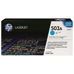 Картридж лазерный HP (Q7581A) ColorLaserJet CP3505/3800, голубой, оригинальный, ресурс 6000 страниц, фото 1