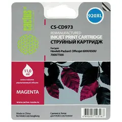 Картридж струйный CACTUS (CS-CD973) для HP Officejet 6000/6500/7000, пурпурный, 11 мл, фото 1