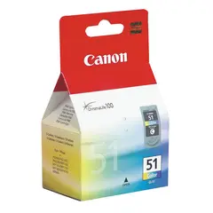 Картридж струйный CANON (CL-51) PIXMA MP450/150/170/iP2200/6210D/6220, цветной, оригинальный, ресурс 275 стр., 0618B001, фото 1