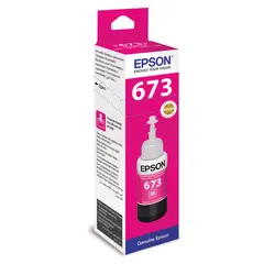 Чернила EPSON (C13T67334A) для СНПЧ Epson L800/L805/L810/L850/L1800, пурпурные, оригинальные, фото 1
