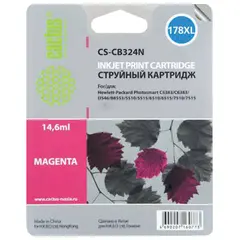 Картридж струйный CACTUS (CS-CB324/N) для HP Photosmart D5400, пурпурный, 14,6 мл, CS-CB324(N), фото 1