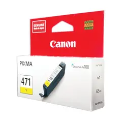 Картридж струйный CANON (CLI-471Y) PIXMA MG5740/MG6840/MG7740, желтый, оригинальный, ресурс, 323 стр., 0403C001, фото 1