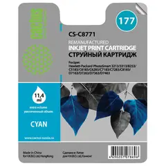Картридж струйный CACTUS (CS-C8771) для HP Photosmart C7283/C8183, голубой, 11,4 мл, фото 1