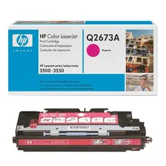 Картридж лазерный HP (Q2673A) ColorLaserJet 3500/3550/3700, пурпурный, оригинальный, ресурс 4000 стр., фото 1