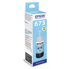 Чернила EPSON (C13T67354A) для СНПЧ Epson L800/L805/L810/L850/L1800, светло-голубые, оригинальные, фото 1