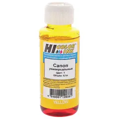 Чернила HI-COLOR для CANON универсальные, желтые, 0,1 л, водные, 150701093U, фото 1