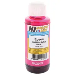 Чернила HI-COLOR для EPSON универсальные, пурпурные, 0,1 л, водные, 150701038201, фото 1