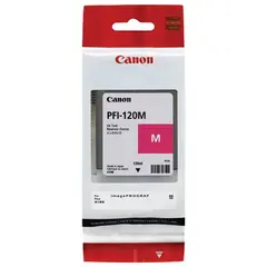 Картридж струйный CANON (PFI-120M) для imagePROGRAF TM-200/205/300/305, пурпурный, 130 мл, оригинальный, 2887C001, фото 1