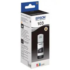 Чернила EPSON (C13T00S14A) для СНПЧ EPSON L3100/L3101/L3110/L3150/L3151/L1110, черные, ОРИГИНАЛЬНЫЕ, фото 1
