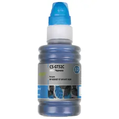 Чернила CACTUS (CS-GT52C) для СНПЧ HP DeskJet GT 5810/5820, голубые, 0,1 л, фото 1