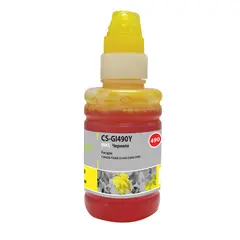 Чернила CACTUS (CS-GI490Y) для СНПЧ CANON Pixma G1400/G2400/G3400, желтые, 0,1 л, фото 1