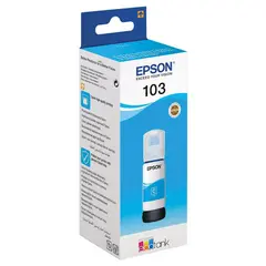 Чернила EPSON (C13T00S24A) для СНПЧ EPSON L3100/L3101/L3110/L3150/L3151/L1110, голубые, ОРИГИНАЛЬНЫЕ, фото 1