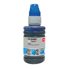 Чернила CACTUS (CS-GI490C) для СНПЧ CANON Pixma G1400/G2400/G3400, голубые, 0,1 л, фото 1