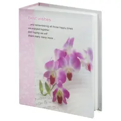 Фотоальбом BRAUBERG на 100 фотографий 10х15 см, твердая обложка, &quot;Орхидеи&quot;, бело-розовый, 390663, фото 1