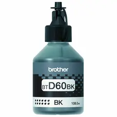 Чернила BROTHER (BTD60BK) для СНПЧ DCP-T310/T510W/T710W, черные, оригинальные, ресурс 6500 стр, фото 1